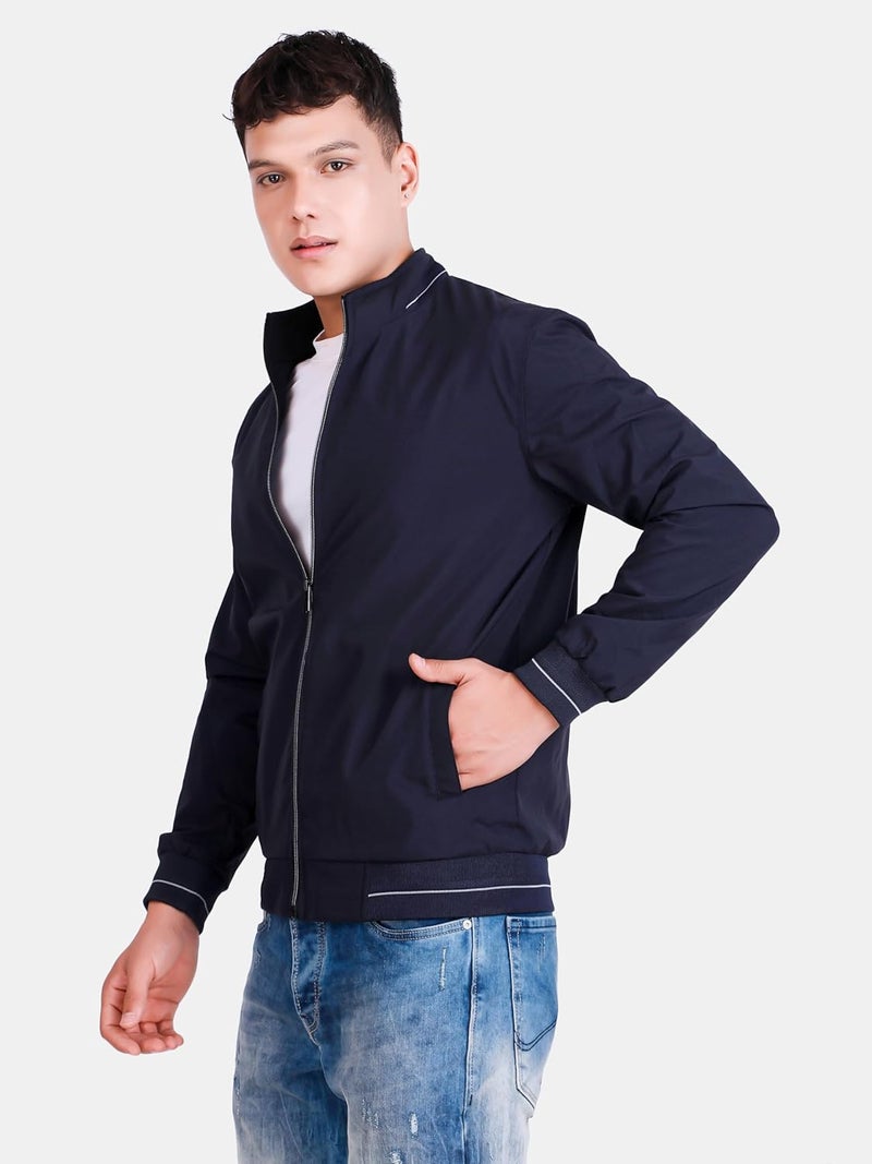 Celary Men's Bomber Jacket | Lightweight Casual Zip-Up Jacket | Stylish Slim Fit Outerwear for All Seasons - Image 5