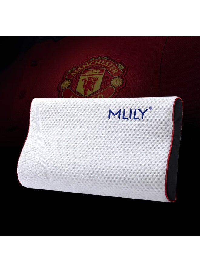Mlily Slow Rebound Memory Foam Pillow, Cervical Pillow, Space Pillow For Adults, Manlian Shuxiang Pillow M, 56*35*9/7cm - Image 1