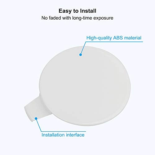 TIKSCIENCE Front Tow Hook Cover for Tesla Model 3 2017-2023 White Front Bumper Tow Hook Cover Cap - Image 4