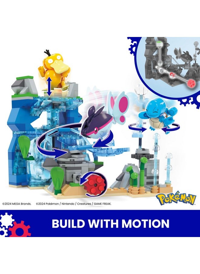 Mega Brands MEGA Pokémon Building Toys Set Aquatic Adventure with 319 Pieces, 2 Poseable Characters, for Kids  - Image 3