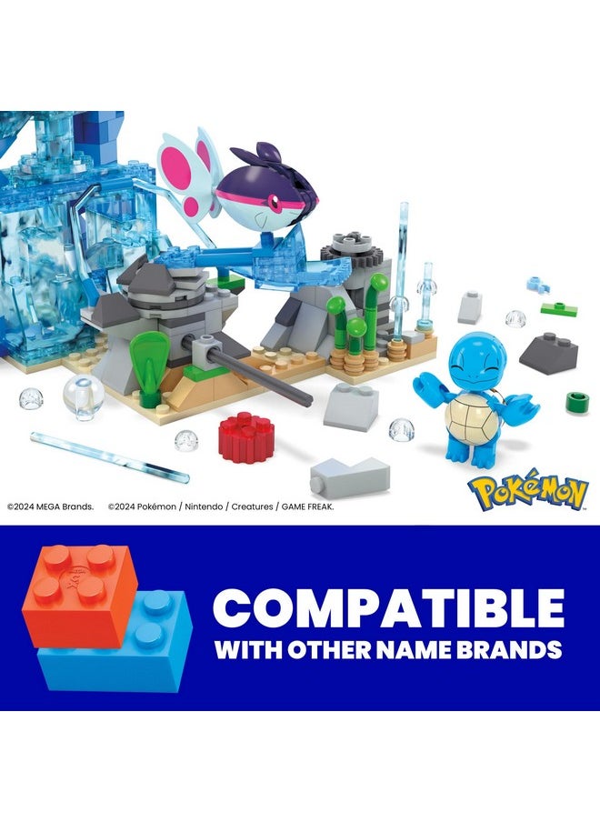 Mega Brands MEGA Pokémon Building Toys Set Aquatic Adventure with 319 Pieces, 2 Poseable Characters, for Kids  - Image 4