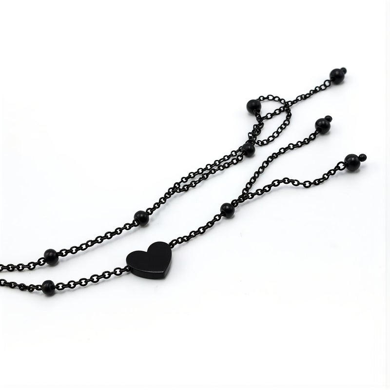 Thick Coated Layered Heart Anklets for Women Scratch Resistant Long Lasting Ankle Bracelet - Image 4