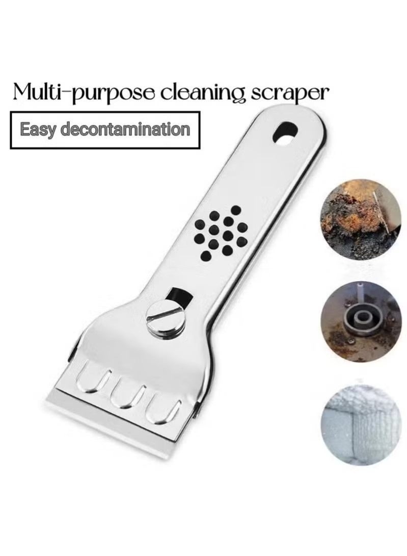 1Pcs Cleaning Scraper, Multipurpose Scraper With Blade, Paint Scraper, Oil Dirt Cleaner, Kitchen Cleaner For Ceramic Induction Cooktops, Cleaning Tool,Ready For School, Apartment Essentials - Image 1
