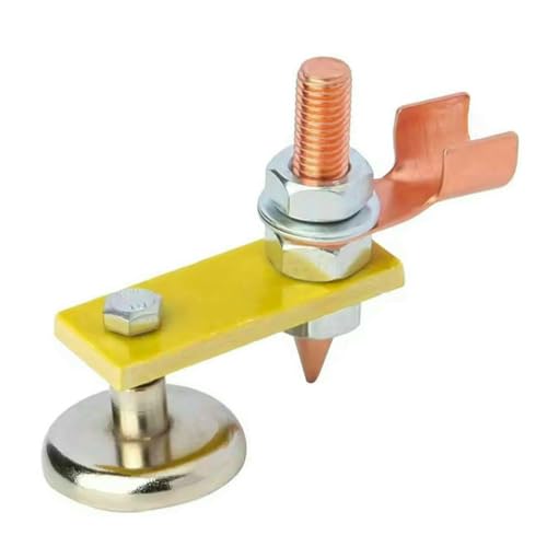Sunkizzrs® Magnetic Welding Fix Ground Clamp — Welding Magnet Head — Strong Magnetic Weldings Support Auto Bodywork Spotter Tools for Electric Welding Ground Clamp Spotter Connector - Image 1