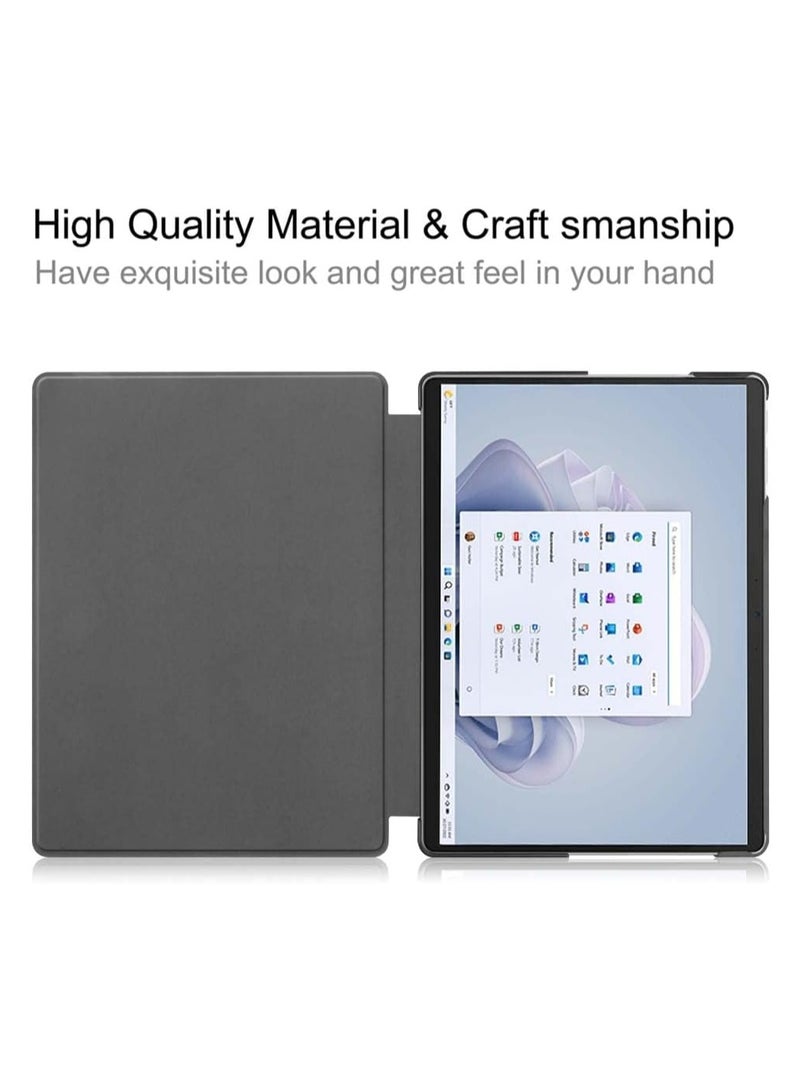 Case Compatible with Microsoft Surface Pro 11 / Pro 10 / Pro 9, Slim PU Leather Hard Shell Protective Case - Image 5
