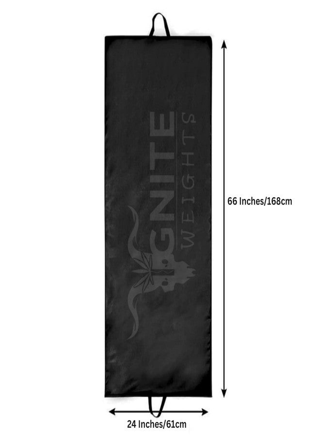 IGNITE WEIGHTS® 11MM PVC Leatherette Yoga Mat, Unbeatable Non Slip Raxine, Eco Friendly and Odorless Lightweight and Extra Large Size -Black - Image 2