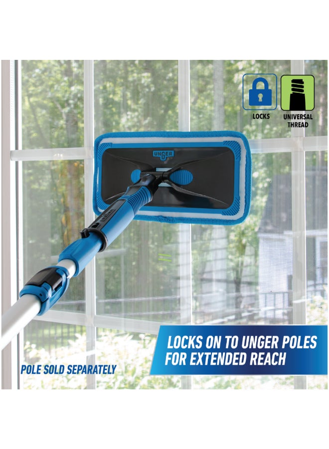 أنجر منظف النوافذ الداخلية بروكلين احترافية بمقبض مبطن لا يترك علامات أزرق وأسود 7 x 23 x 27.94 سم 980300 - Image 5