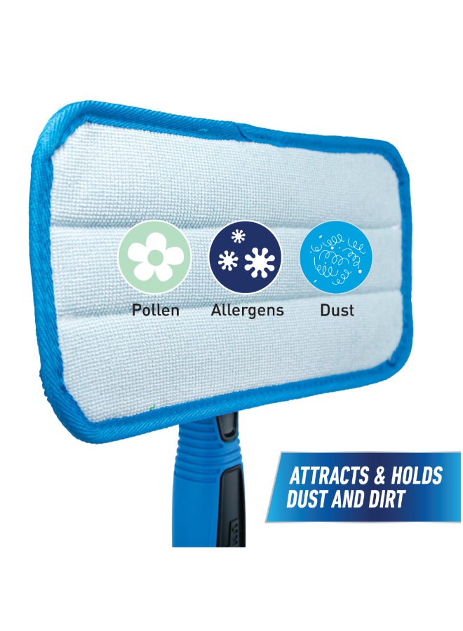 أنجر منظف النوافذ الداخلية بروكلين احترافية بمقبض مبطن لا يترك علامات أزرق وأسود 7 x 23 x 27.94 سم 980300 - Image 4