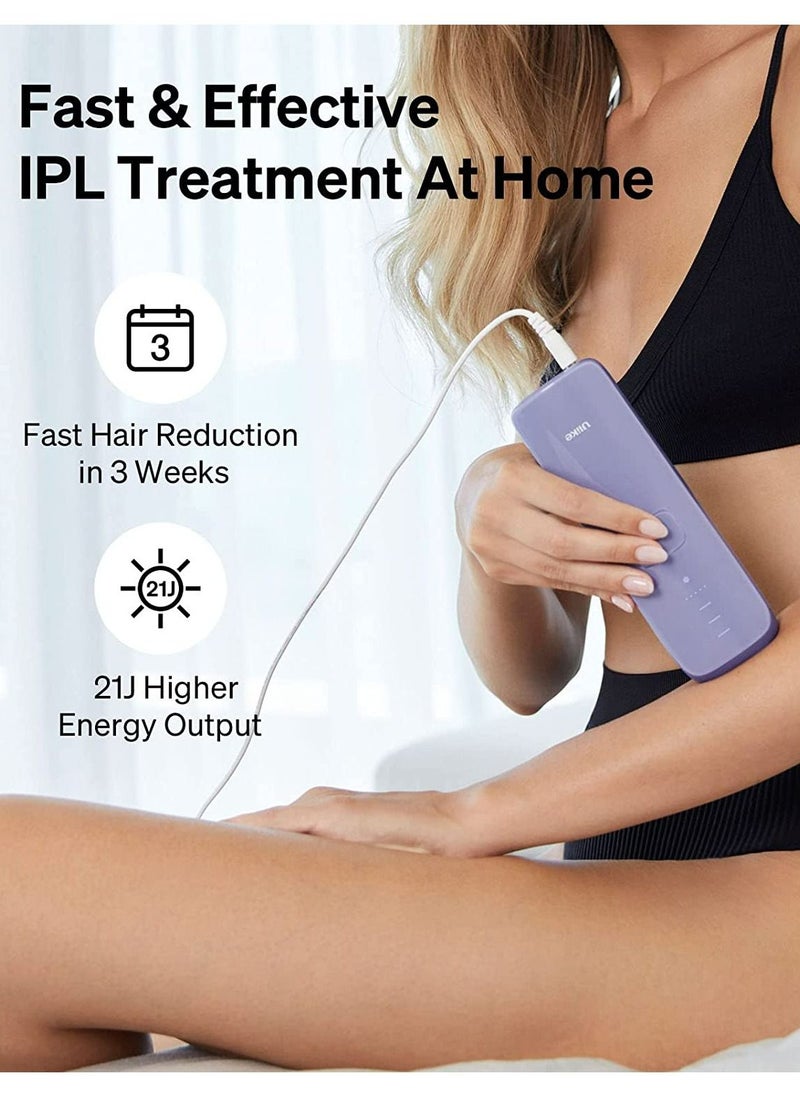 Ulike - Ulike AIR 3 IPL Hair Removal Handset with Sapphire Ice-Cooling System Purple - Image 1