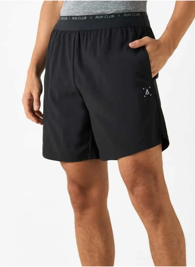 ADOT Shorts with Elasticated Waistband and Pockets