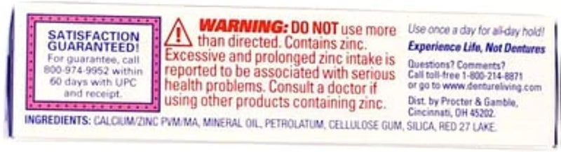 Fixodent Denture Adhesive Cream Original 075 oz Pack of 11 - Image 5