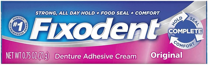 Fixodent Denture Adhesive Cream Original 075 oz Pack of 11 - Image 1