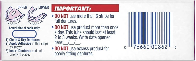 Fixodent Denture Adhesive Cream Original 075 oz Pack of 11 - Image 2