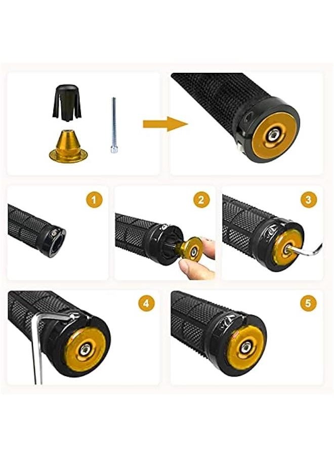 Generic - Aluminum Adjustable Handlebar Bike Bar Ends,Handlebar End Plugs,Cycling Bike Bar Ends Plug Cap for Road, Mountain,Most Bikes, Handlebar End Plugs, Aluminum Adjustable HandlebarHandlebar End Plug - Image 1