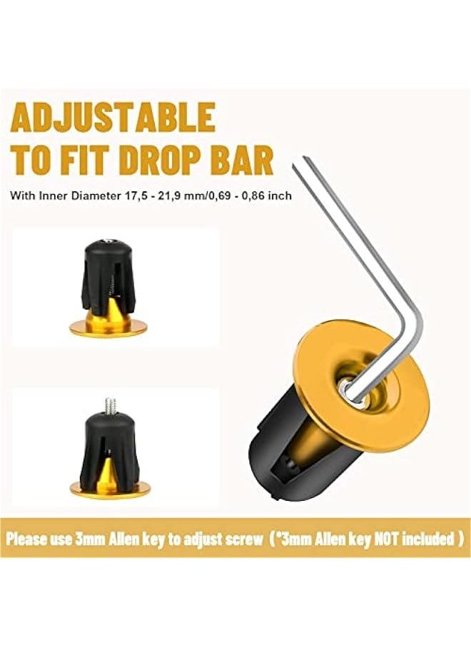 Generic - Aluminum Adjustable Handlebar Bike Bar Ends,Handlebar End Plugs,Cycling Bike Bar Ends Plug Cap for Road, Mountain,Most Bikes, Handlebar End Plugs, Aluminum Adjustable HandlebarHandlebar End Plug - Image 1