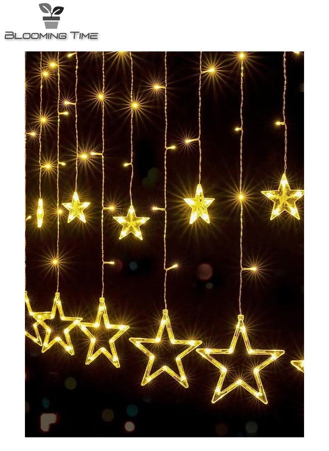 BLOOMING TIME - 3.5M  LED Five-Pointed Star Shaped Light String Warm White Atmosphere Feel Full Of Warmth - Image 1