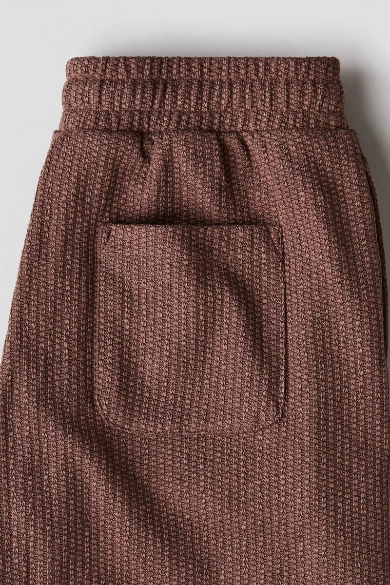 H&M Textured-knit shorts