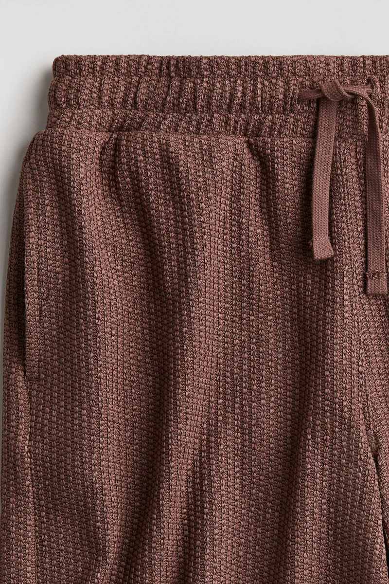 H&M Textured-knit shorts