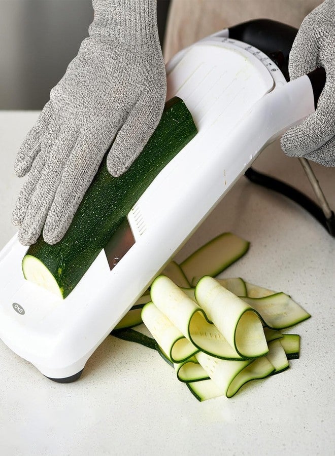 Schwer ANSI A9 Cut Resistant Gloves, Food Grade Reliable Cutting Gloves, Mandoline Gloves for Kitchen Meat Cutting, Oyster Shucking, Fish Fillet Processing, Mandoline Slicing (Grey, L, 2 pairs) - Image 4