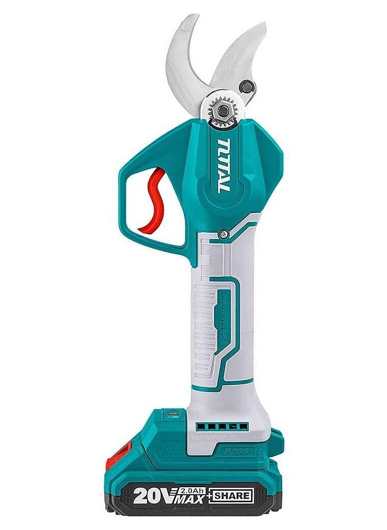 TOTAL Total Lithium-ion Gauge Straight Shear P20s (20V) - Cordless Electric Shears with Brushless Motor, 20mm/30mm Cutting Diameter, Includes 2.0Ah Battery, Charger, Oil Bottle & Sharpening Stone - Perfect for Cutting Sheet Metal, PVC, and More  - Image 2