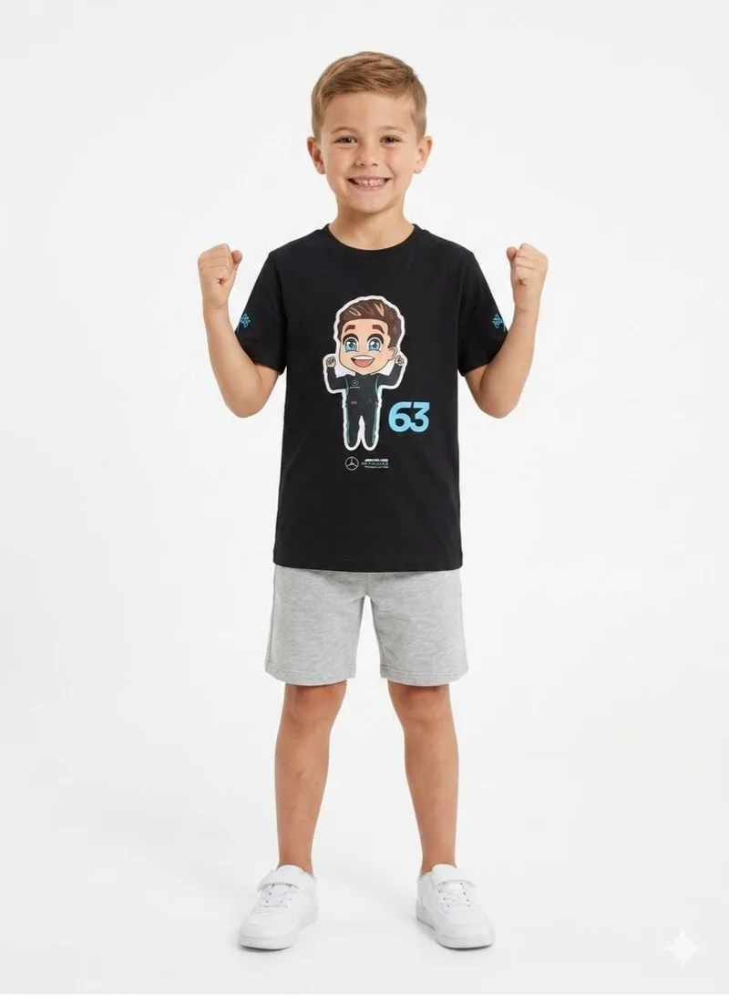 AMG Petronas Formula 1 Team Mercedes-AMG Petronas Formula One Team Kids Caricature Graphic T-Shirt