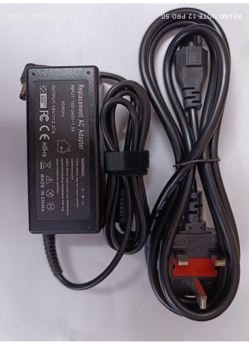 سي إس إف 19V 2.37A  45W 5.5*2.5mm AC ADAPTER TOSHIBA LAPTOP  - Image 1