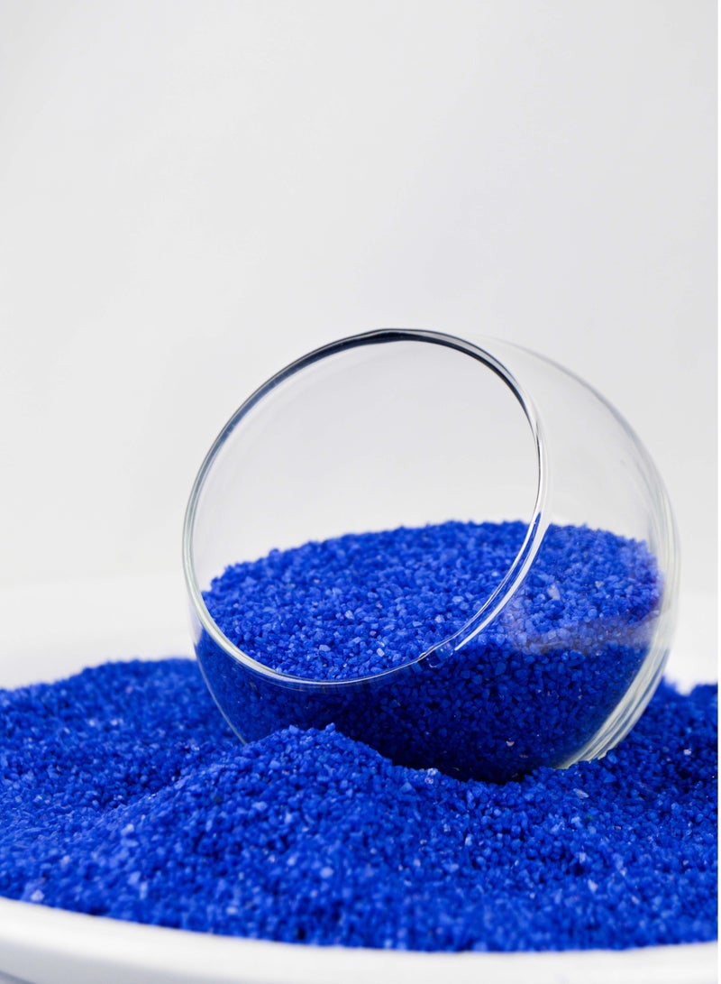 vsell24 2kg Brilliant Blue Aquarium Sand – Perfect for Aquascaping, Crafts & Creative Decor  - Image 1
