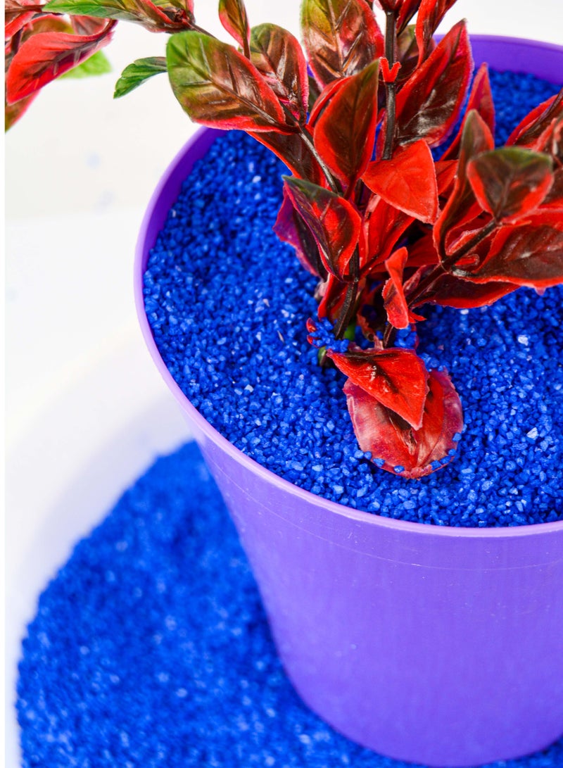 vsell24 2kg Brilliant Blue Aquarium Sand – Perfect for Aquascaping, Crafts & Creative Decor  - Image 3