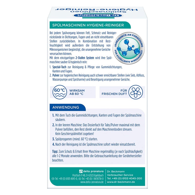 Dr. Beckmann Dr Beckmann Dishwasher Cleaner Hygiene 75 -activement removes residues - Image 4