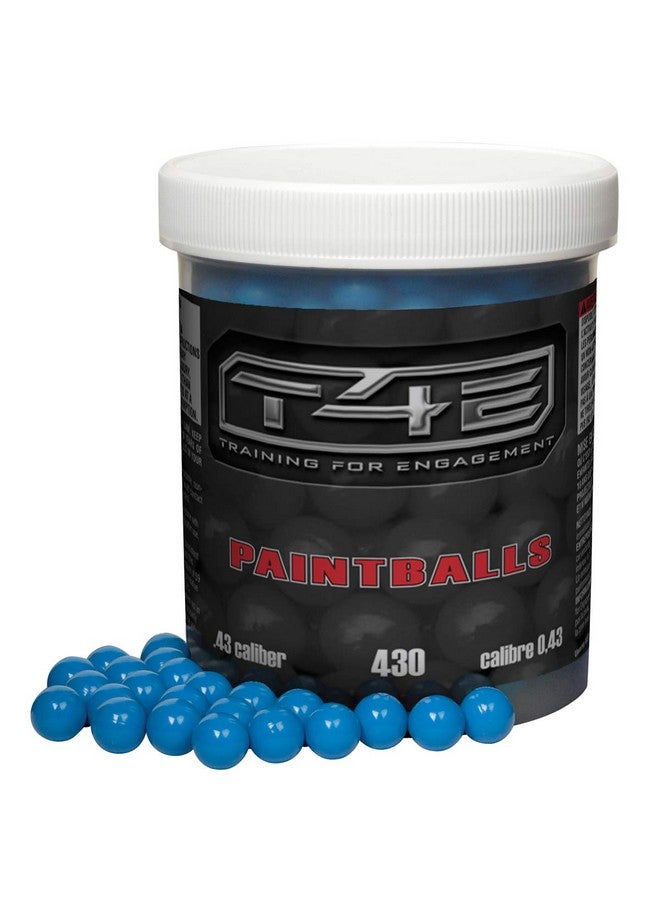 Umarex T4E Premium .43 Caliber Paintballs Blue 430 Count - Image 1