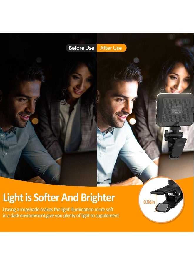 NIBEMINENT Photography Light Clip on Phone Laptop,Video Light,Portable LED Camera Fill Light Panel,Pocket LED Phone Light,Dimmable 3 Lighting Effects,Rechargeable LED Lighting for Video Conference,TikTok,Youtube  - Image 3