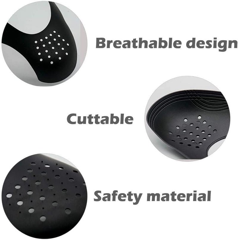 SITANSH Shoe Protectors for Air Force Anti-Wrinkle Shoes Protectors for Men's Soft Material Sneaker Guard Shoes Protector No Creases Shoes for Protection Safety Guard (Black - 2 Pair) - Image 2