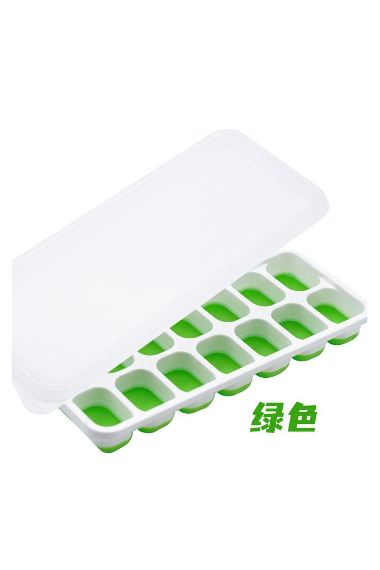 Ice Cube Tray with Lid, 3 Pack Silicone Easy-Release Ice Trays for Freezer, Stackable Ice Cube Molds for Drinks, Cocktails, Whiskey, Coffee - BPA-Free and Odor-Free - Image 1