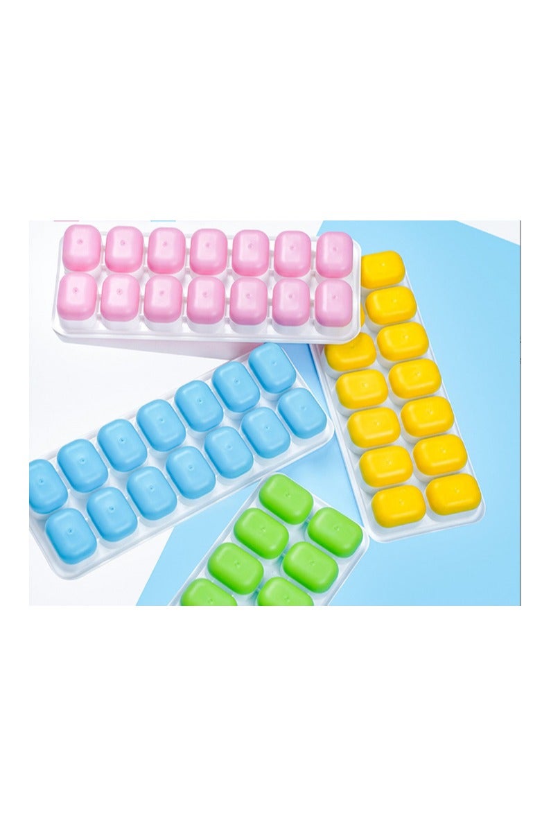 Ice Cube Tray with Lid, 3 Pack Silicone Easy-Release Ice Trays for Freezer, Stackable Ice Cube Molds for Drinks, Cocktails, Whiskey, Coffee - BPA-Free and Odor-Free - Image 3