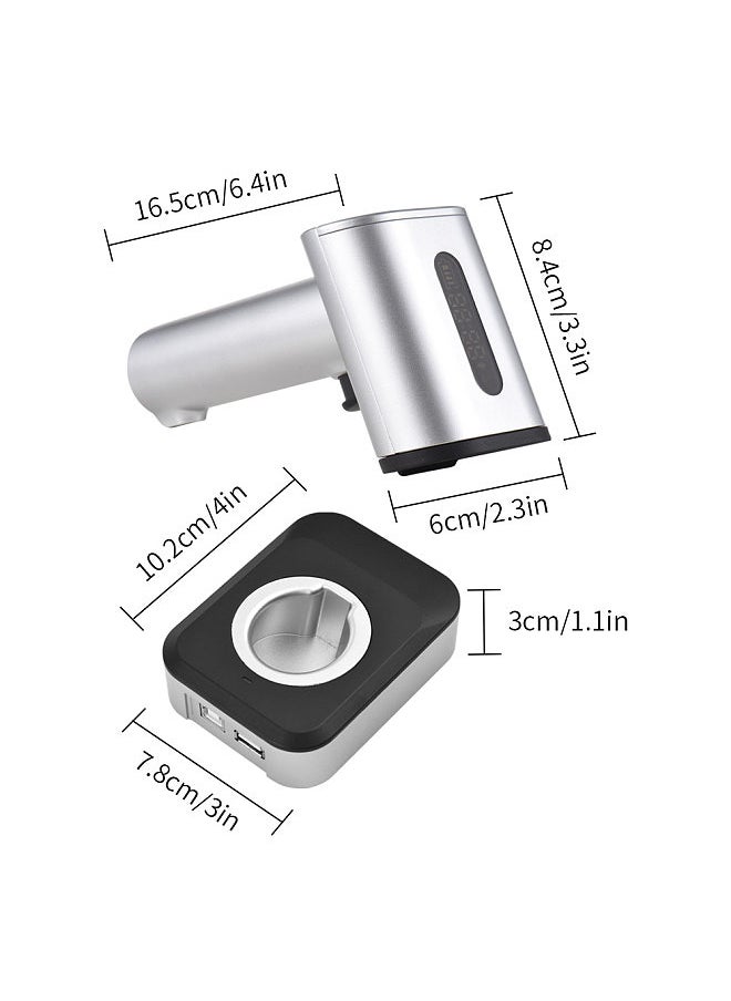 Generic 2D 1D QR Barcode Scanner with Screen Display and Charging Base 3 in 1 BT & 2.4GHz Wireless & Wired Connection Buzzer Prompt Compatible with Windows Android Linux Mac  - Image 5