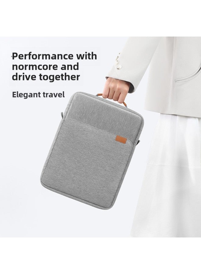 BUBM Tablet Bag Solid Color Wear-resistant Suitable For IPad Bag Lightweight Portable Shoulder Crossbody Bag-Color:Black-Size:11inch  - Image 4