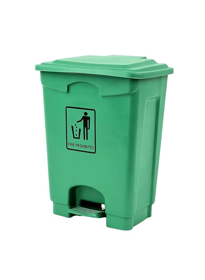 AKC 20L Plastic Waste Bin – Durable Trash Can With Lid, Odor-Control & Stylish Design | Medium Capacity Garbage Bin For Kitchen, Bathroom, Office, Bedroom & Indoor Home Use (Green)