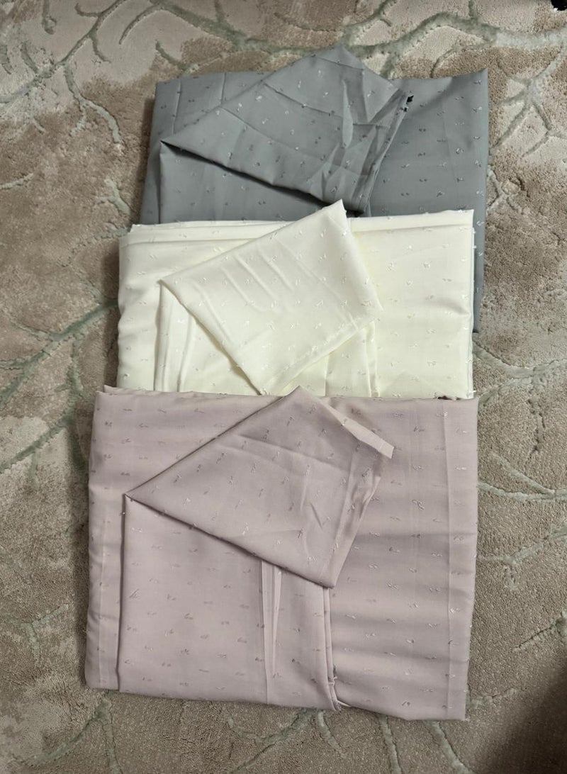 برايدس شرشف صلاة قطن بارد لبس مفتوح طقم 3حبة بألوان مختلفة - Image 1