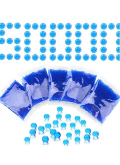 Excefore Water Balls Beads Ammo Bullets Made for Eco-Friendly Non-Toxic Based for Splatter Gall Gun Vases and Plants Decor of Eco-Friendly Gel Blue 5 pack-7-8mm  - Image 1