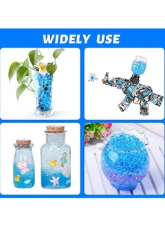 Excefore Water Balls Beads Ammo Bullets Made for Eco-Friendly Non-Toxic Based for Splatter Gall Gun Vases and Plants Decor of Eco-Friendly Gel Blue 5 pack-7-8mm  - Image 2