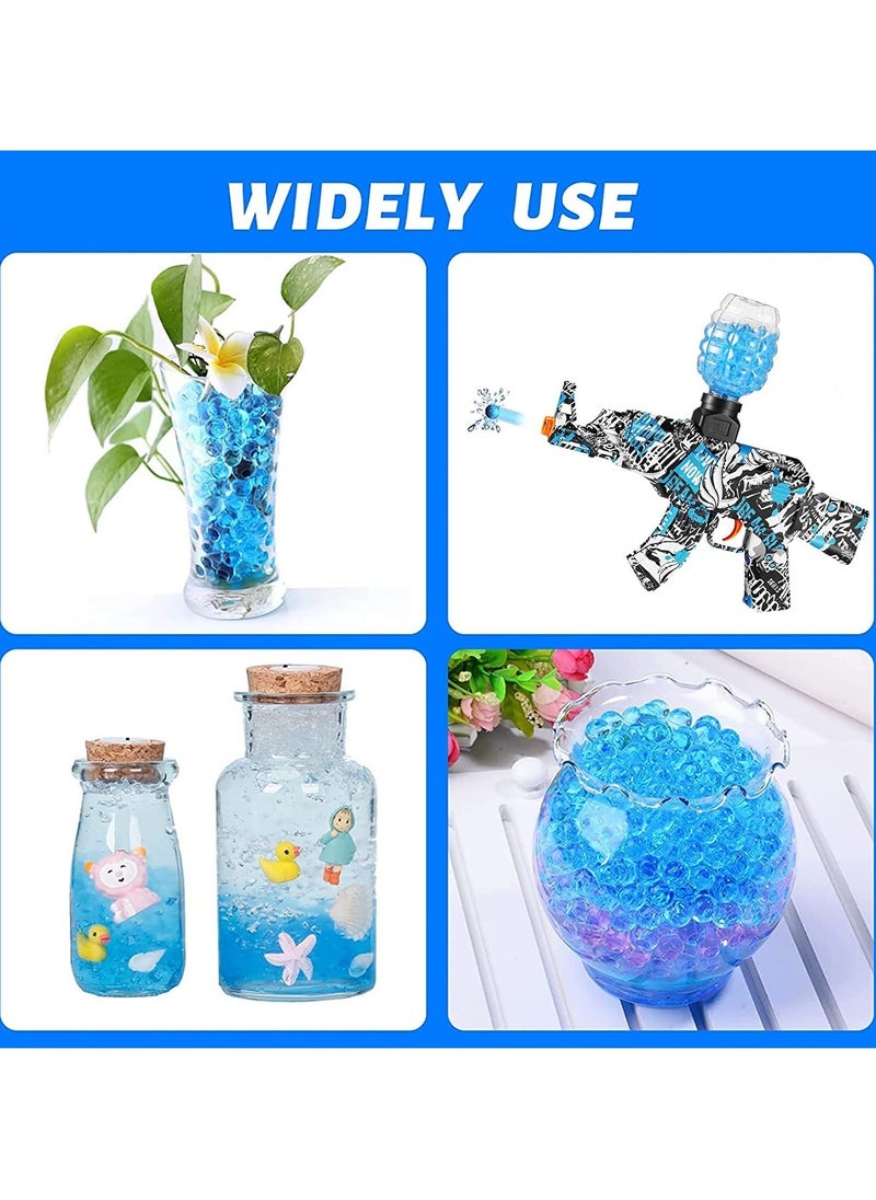 Excefore Water Balls Beads Ammo Bullets Made for Eco-Friendly Non-Toxic Based for Splatter Gall Gun Vases and Plants Decor of Eco-Friendly Gel Blue 5 pack-7-8mm  - Image 2