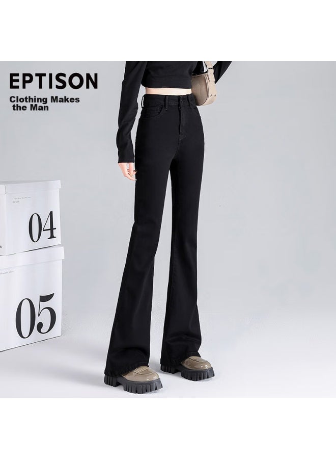 EPTISON Yipintiancheng Fashionable Slim-fit Flared Jeans For Women, Spring Elastic Versatile Flared Pants - Image 4