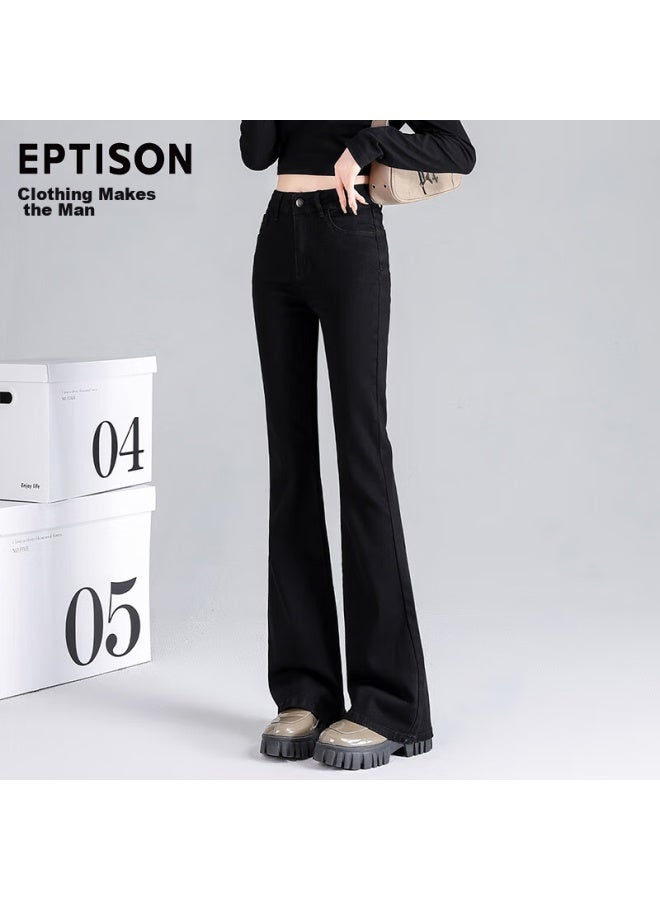 EPTISON Yipintiancheng Fashionable Slim-fit Flared Jeans For Women, Spring Elastic Versatile Flared Pants - Image 3