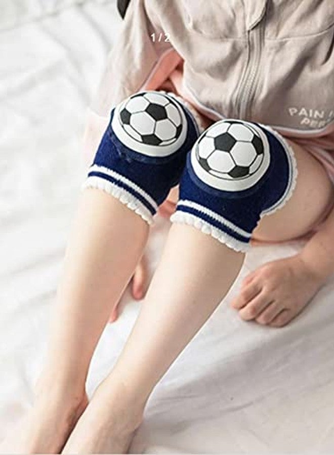 WEELZONE Baby Knee Pads for Crawling, Toddlers, Infant, Girl, Elbow Safety Protector, Stretchable Anti-Slip Padded Elastic Soft Cotton Breathable Comfortable for Kids (Multi-Color) (Football) - Image 5