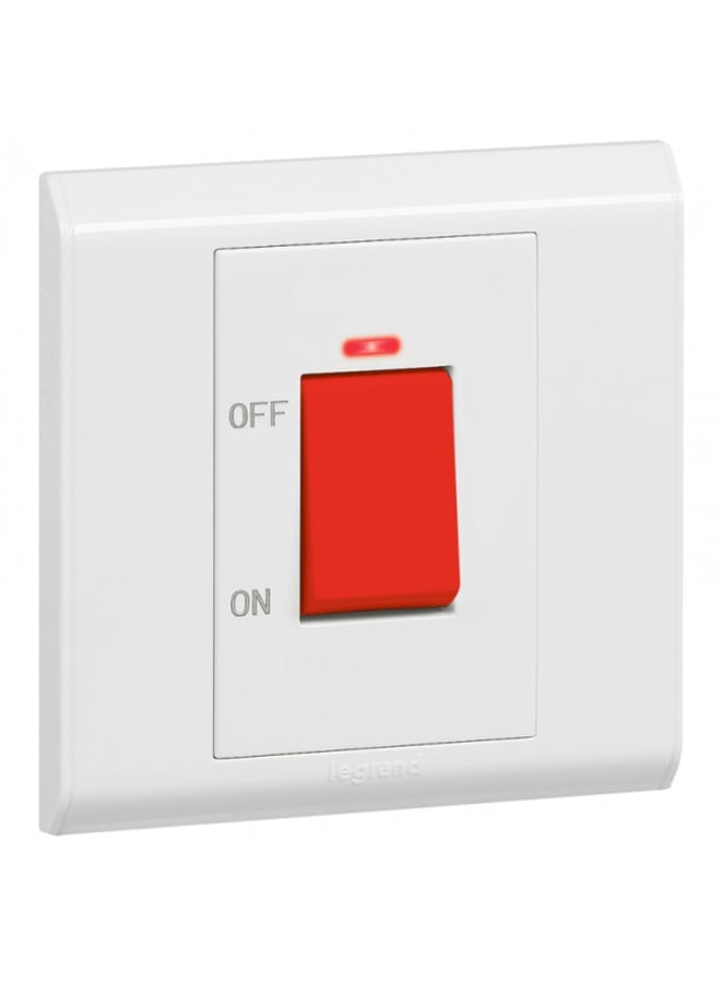 Legrand 45 Amp Air Conditioning Switch 7*7 White