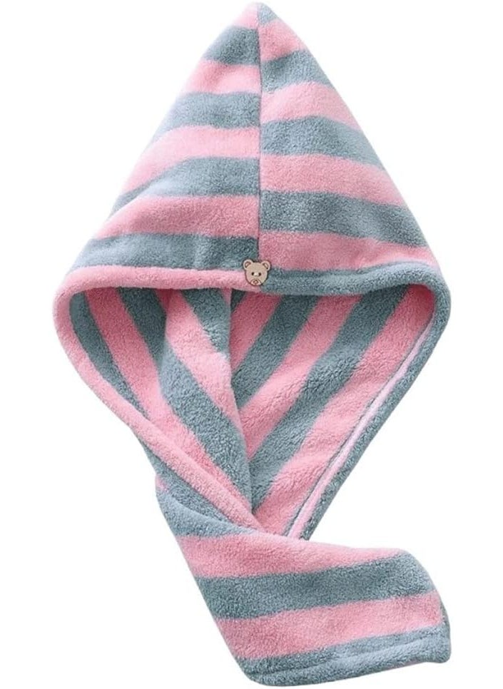 RA8 PRODUCTS RA8 PRODUCTS Microfiber Hair Drying Towel Wrap for Women Hair Towel Super Absorbent Hair Drying Towel with Button 1  - Image 1
