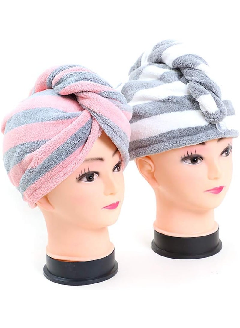 RA8 PRODUCTS RA8 PRODUCTS Microfiber Hair Drying Towel Wrap for Women Hair Towel Super Absorbent Hair Drying Towel with Button 1  - Image 4