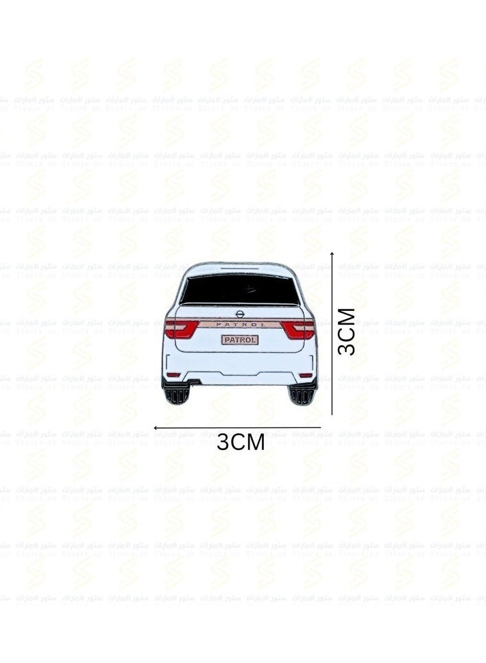 Nissan PATROL Logo Design 2D Sticker Badge Metal 2 Pcs 3cm - Image 2