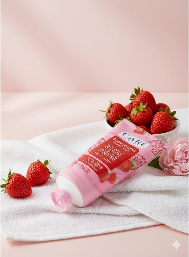 كير & مور لوشن للجسم برائحة الفراولة – ترطيب عميق وامتصاص سريع لبشرة ناعمة وحريرية 150 مل - Image 4