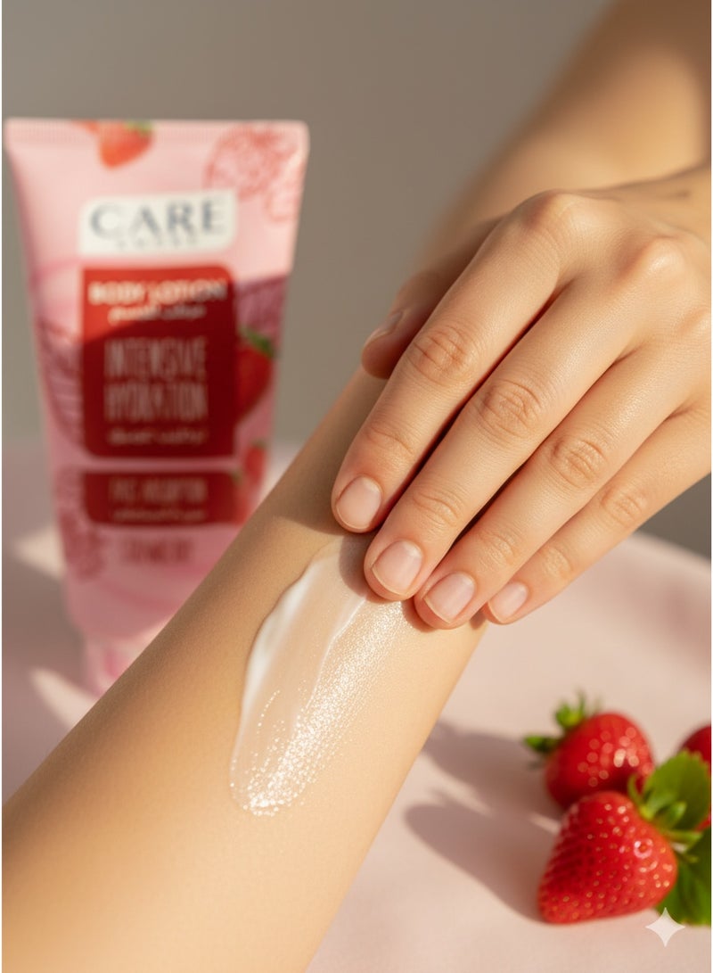 كير & مور لوشن للجسم برائحة الفراولة – ترطيب عميق وامتصاص سريع لبشرة ناعمة وحريرية 150 مل - Image 2